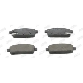 Jeu de 4 plaquettes de frein arrière JURID 573335JC