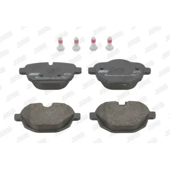Jeu de 4 plaquettes de frein arrière JURID 573352J
