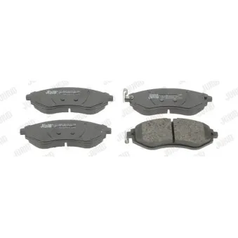 Jeu de 4 plaquettes de frein avant JURID 573371J