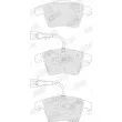Jeu de 4 plaquettes de frein avant JURID 573371J - Visuel 2
