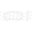 Jeu de 4 plaquettes de frein avant JURID 573379J - Visuel 2