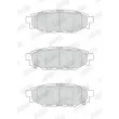 Jeu de 4 plaquettes de frein arrière JURID 573380J - Visuel 2