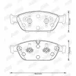 Jeu de 4 plaquettes de frein avant JURID 573381J - Visuel 2