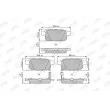 Jeu de 4 plaquettes de frein arrière JURID 573384J - Visuel 2