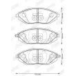Jeu de 4 plaquettes de frein avant JURID 573385J - Visuel 2