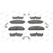 Jeu de 4 plaquettes de frein avant JURID 573404J - Visuel 1