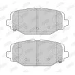 Jeu de 4 plaquettes de frein arrière JURID 573412J - Visuel 2