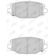 Jeu de 4 plaquettes de frein arrière JURID 573412J - Visuel 3