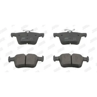 Jeu de 4 plaquettes de frein arrière JURID 573415J