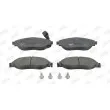 Jeu de 4 plaquettes de frein avant JURID 573418J - Visuel 1