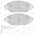 Jeu de 4 plaquettes de frein avant JURID 573418J - Visuel 2