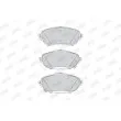 Jeu de 4 plaquettes de frein avant JURID 573440J - Visuel 2