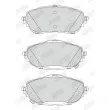 Jeu de 4 plaquettes de frein avant JURID 573440J - Visuel 3