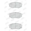 Jeu de 4 plaquettes de frein avant JURID 573454J - Visuel 2