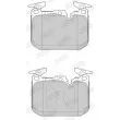 Jeu de 4 plaquettes de frein avant JURID 573602J - Visuel 2