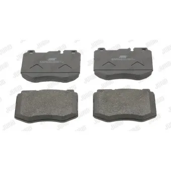 Jeu de 4 plaquettes de frein avant JURID 573608J