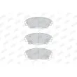 Jeu de 4 plaquettes de frein avant JURID 573611J - Visuel 2