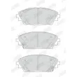 Jeu de 4 plaquettes de frein avant JURID 573611J - Visuel 3