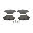 Jeu de 4 plaquettes de frein avant JURID 573612J - Visuel 1