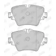 Jeu de 4 plaquettes de frein avant JURID 573612J - Visuel 2
