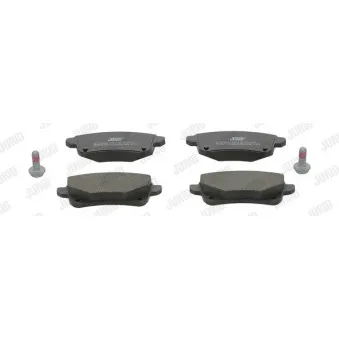 Jeu de 4 plaquettes de frein arrière JURID 573660J