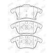 Jeu de 4 plaquettes de frein avant JURID 573674J - Visuel 2