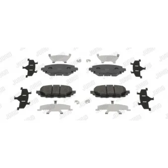Jeu de 4 plaquettes de frein avant JURID 573677J