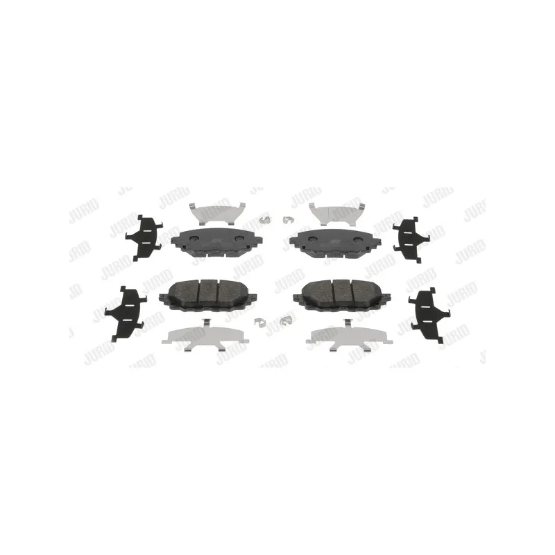 Jeu de 4 plaquettes de frein avant JURID 573677J