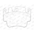 Jeu de 4 plaquettes de frein avant JURID 573725J - Visuel 2