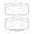 Jeu de 4 plaquettes de frein avant JURID 573736J - Visuel 2