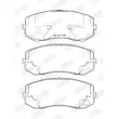 Jeu de 4 plaquettes de frein avant JURID 573752J - Visuel 2