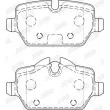Jeu de 4 plaquettes de frein arrière JURID 573755J - Visuel 2
