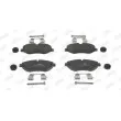 Jeu de 4 plaquettes de frein avant JURID 573760J - Visuel 1