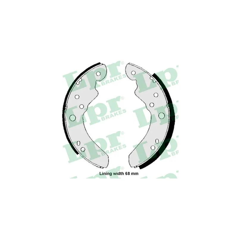 Jeu de mâchoires de frein LPR 01200