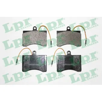 Jeu de 4 plaquettes de frein avant LPR 05P008