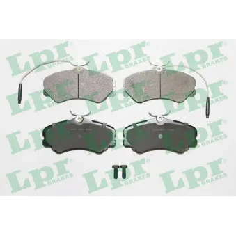 Jeu de 4 plaquettes de frein avant LPR 05P011