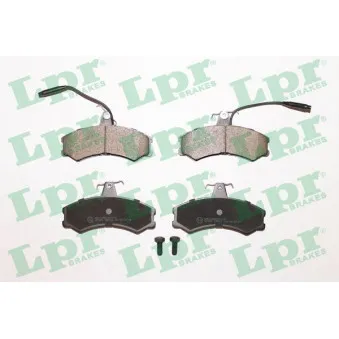 Jeu de 4 plaquettes de frein avant LPR 05P012