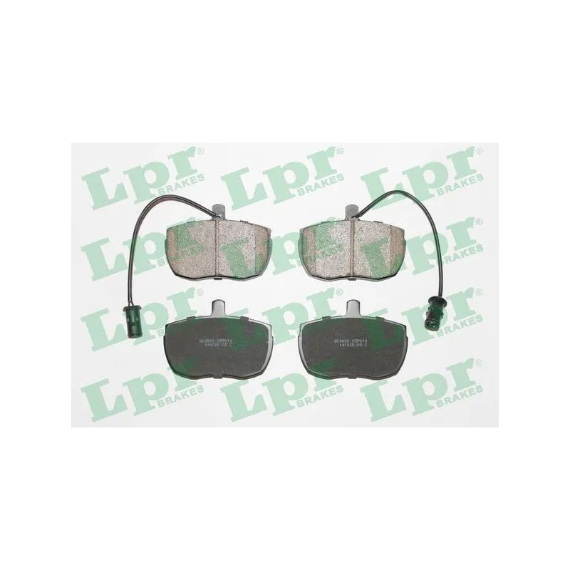 Jeu de 4 plaquettes de frein avant LPR 05P014