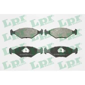 Jeu de 4 plaquettes de frein avant LPR 05P016