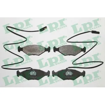 Jeu de 4 plaquettes de frein avant LPR 05P017