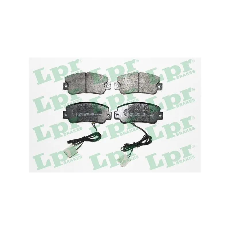 Jeu de 4 plaquettes de frein avant LPR 05P019