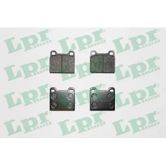Jeu de 4 plaquettes de frein avant LPR 05P024