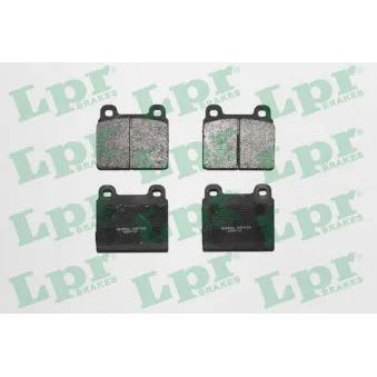 Jeu de 4 plaquettes de frein avant LPR 05P026