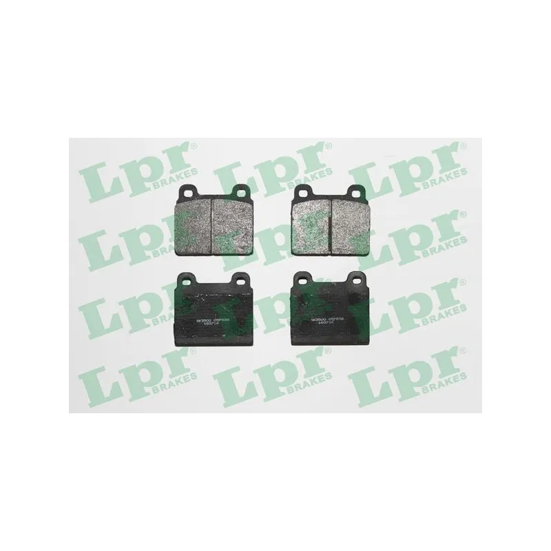 Jeu de 4 plaquettes de frein avant LPR 05P026