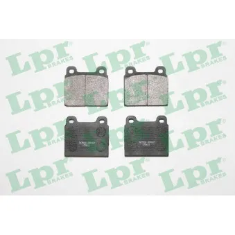 Jeu de 4 plaquettes de frein avant LPR 05P027