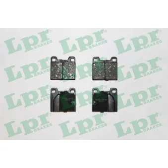 Jeu de 4 plaquettes de frein avant LPR 05P028