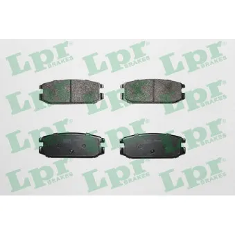 Jeu de 4 plaquettes de frein arrière LPR 05P045