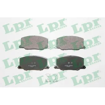 Jeu de 4 plaquettes de frein avant LPR 05P068