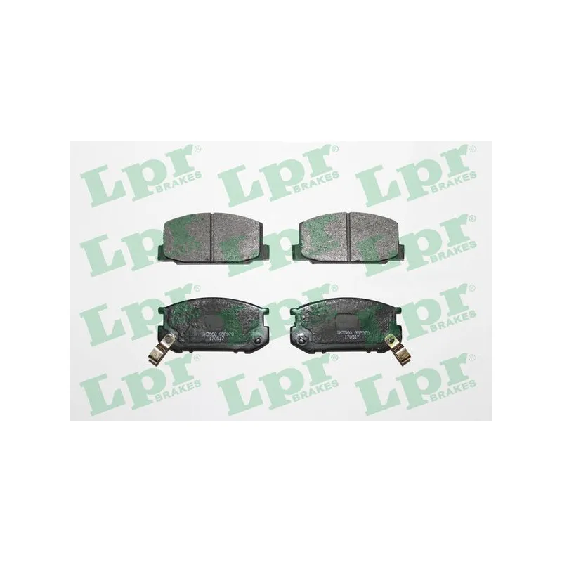 Jeu de 4 plaquettes de frein avant LPR 05P070