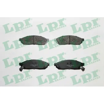 Jeu de 4 plaquettes de frein avant LPR 05P075
